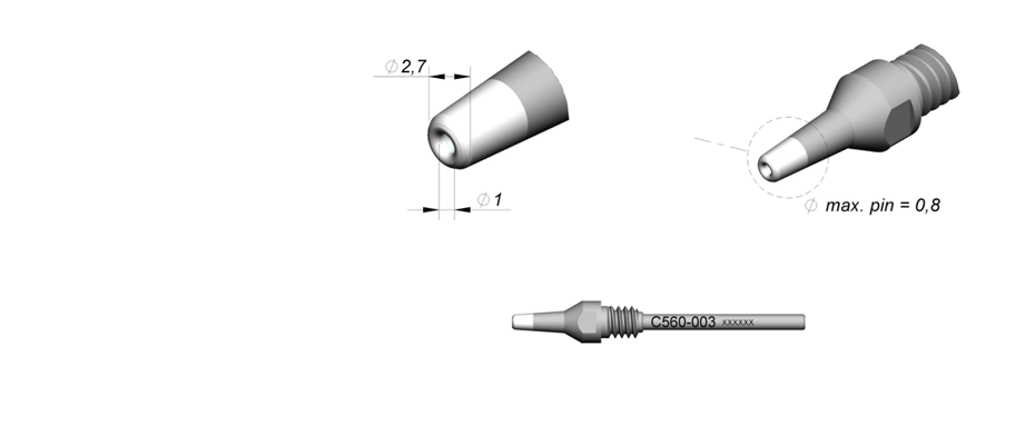 C560003 - Tip for DR560 desoldering iron
